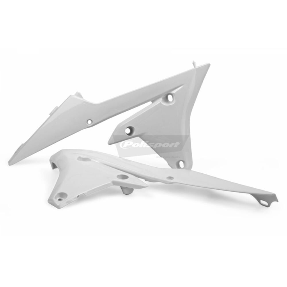 POLISPORT RADIATOR SHROUDS YAMAHA YZ250F 14-18/YZ450F 14-17 - WHITE