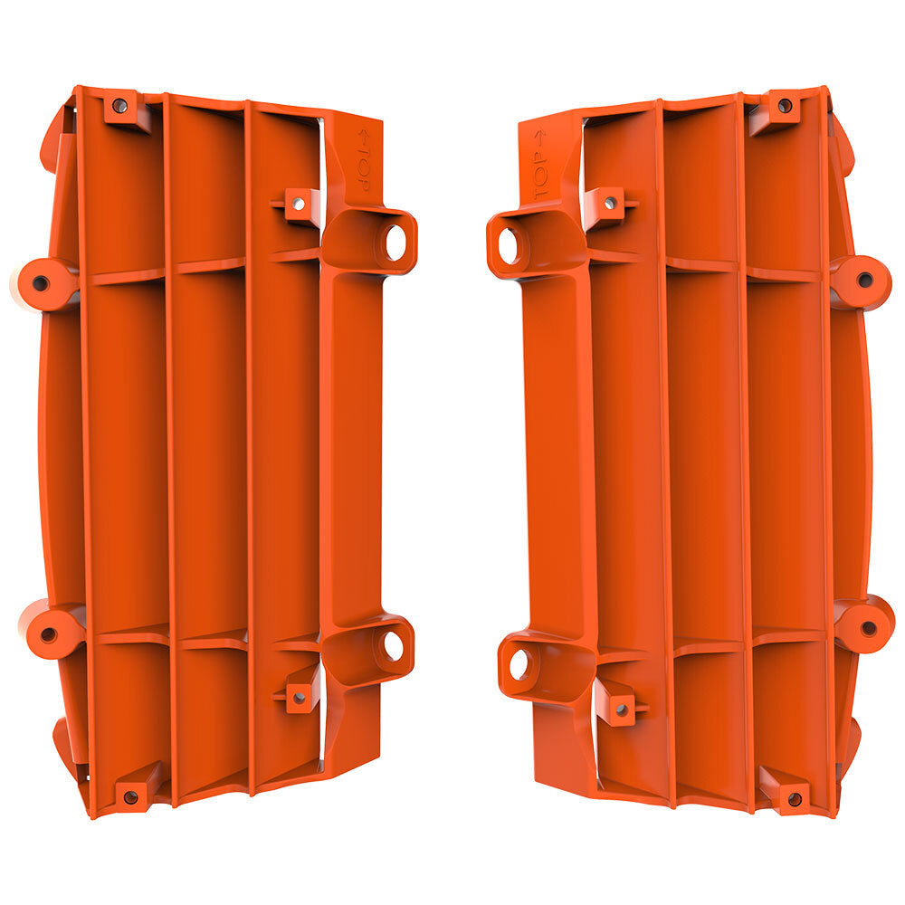 Polisport - POLISPORT RADIATOR LOUVERS KTM/HUSQ - ORANGE - Shark Leathers