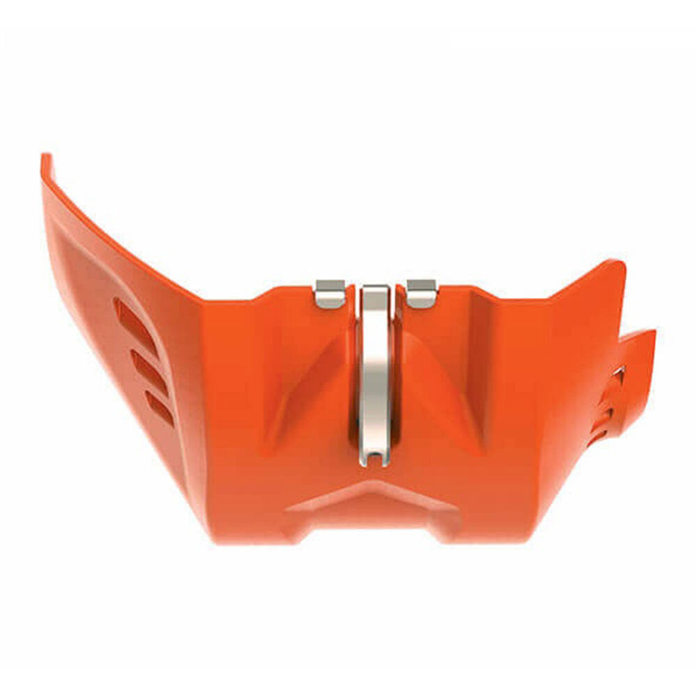 Polisport - POLISPORT FORTRESS SKID PLATE/LINKAGE GUARD KTM/HUSQ - ORANGE - Shark Leathers