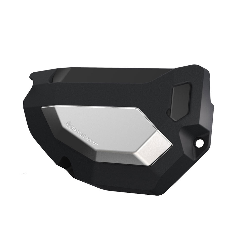 Polisport - POLISPORT ALTERNATOR COVER YAM T7/MT07/XSR700 - BLACK/SILVER - Shark Leathers