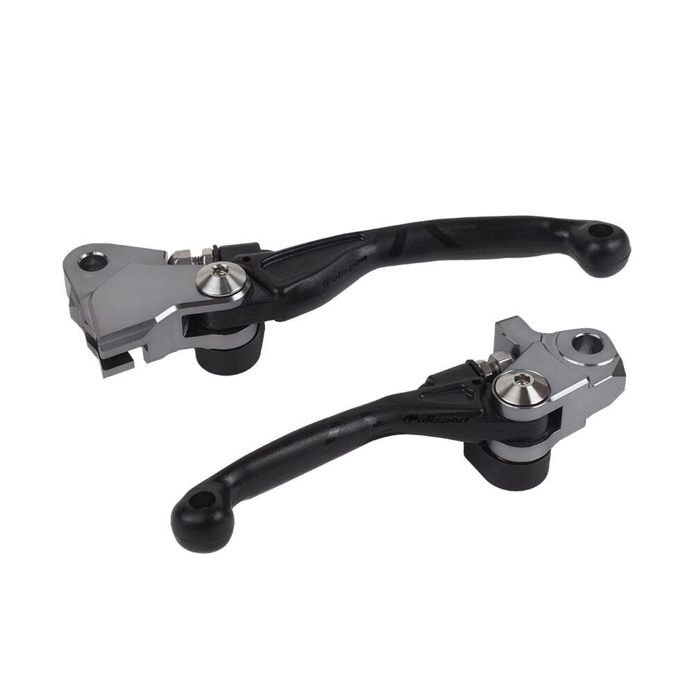 POLISPORT FOLDING LEVER SET YAMAHA YZ250F/450F 09-25/YZ125/250 15-25 - BLACK