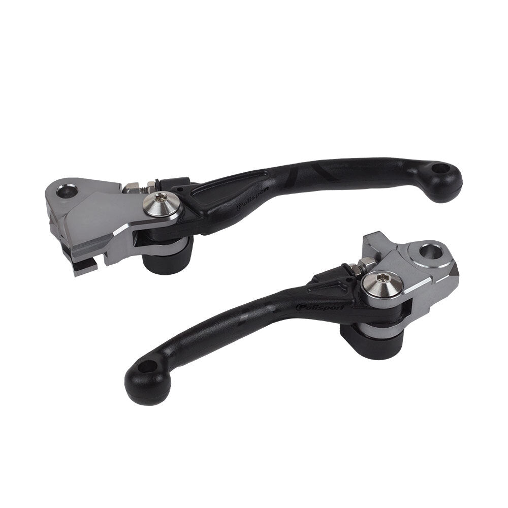 Polisport - POLISPORT FOLDING LEVER SET KTM/HUSQVARNA - BLACK - Shark Leathers