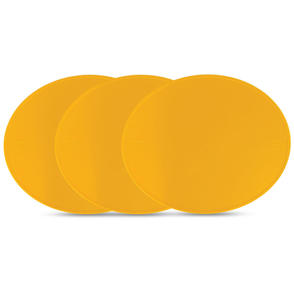 Polisport - POLISPORT PRESTON PETTY MX NUMBER PLATE SET OF 3 DARK YELLOW (03) - Shark Leathers