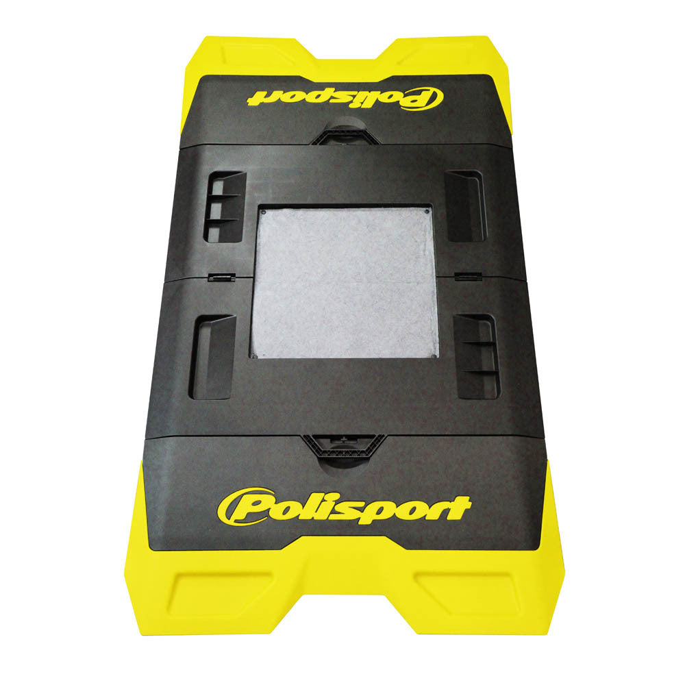 Polisport - POLISPORT FOLDABLE BIKE MAT - SUZUKI YELLOW/BLACK - Shark Leathers