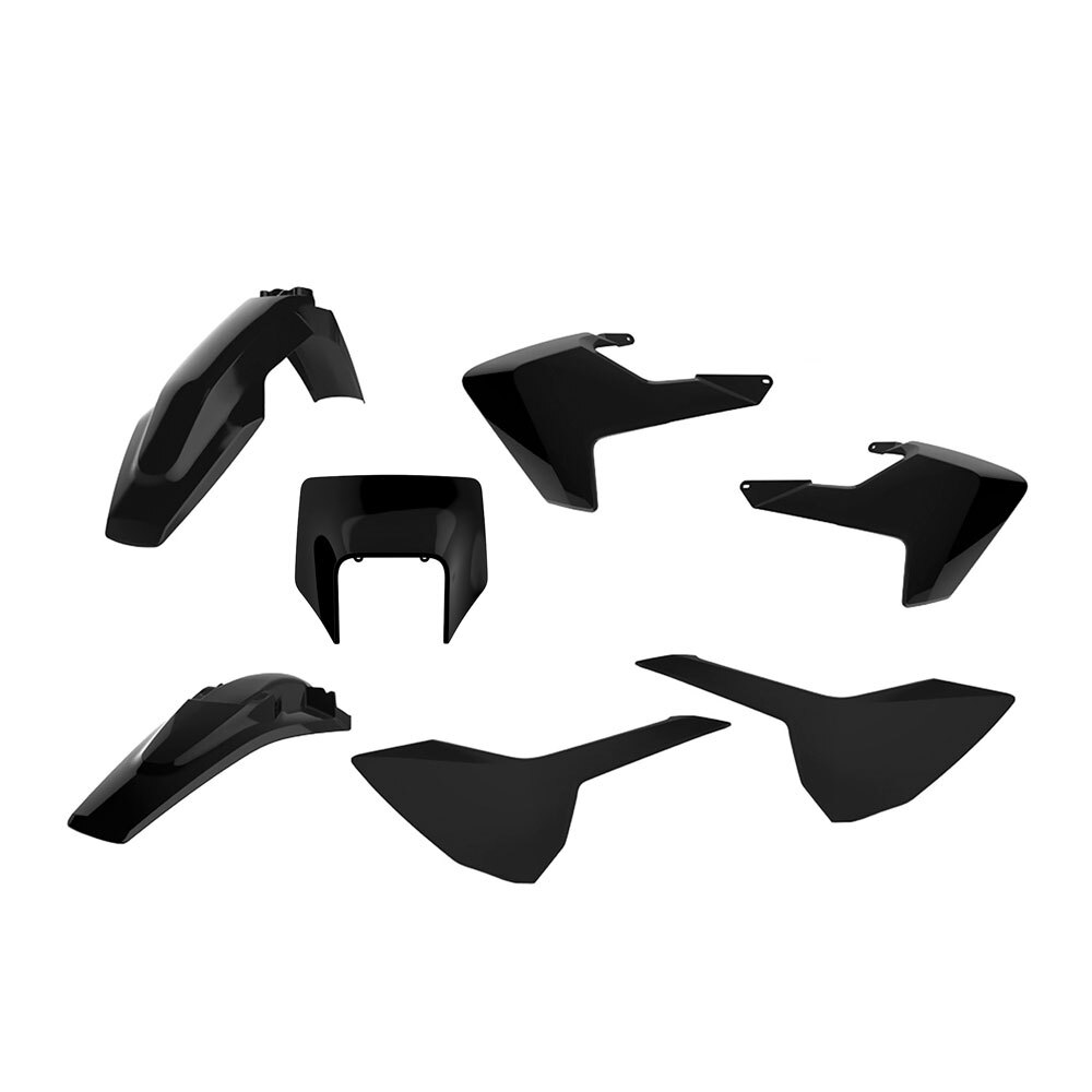 Polisport - POLISPORT ENDURO KIT HUSQVARNA TE/FE 17-19 - BLACK (INCL H/L MASK) - Shark Leathers