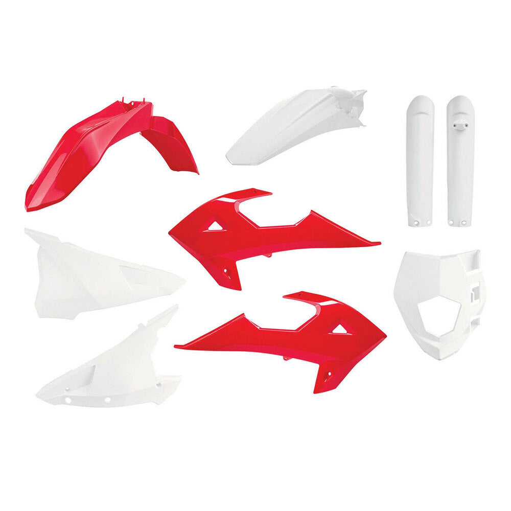 Polisport - POLISPORT ENDURO KIT GAS GAS 18-20/RIEJU 21-23 - RED/WHITE - Shark Leathers