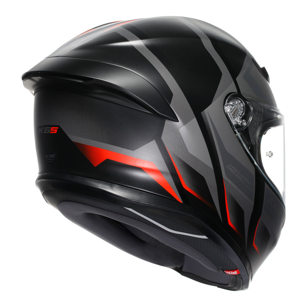 AGV - AGV K6S KARVE BLACK GREY RED S - Shark Leathers