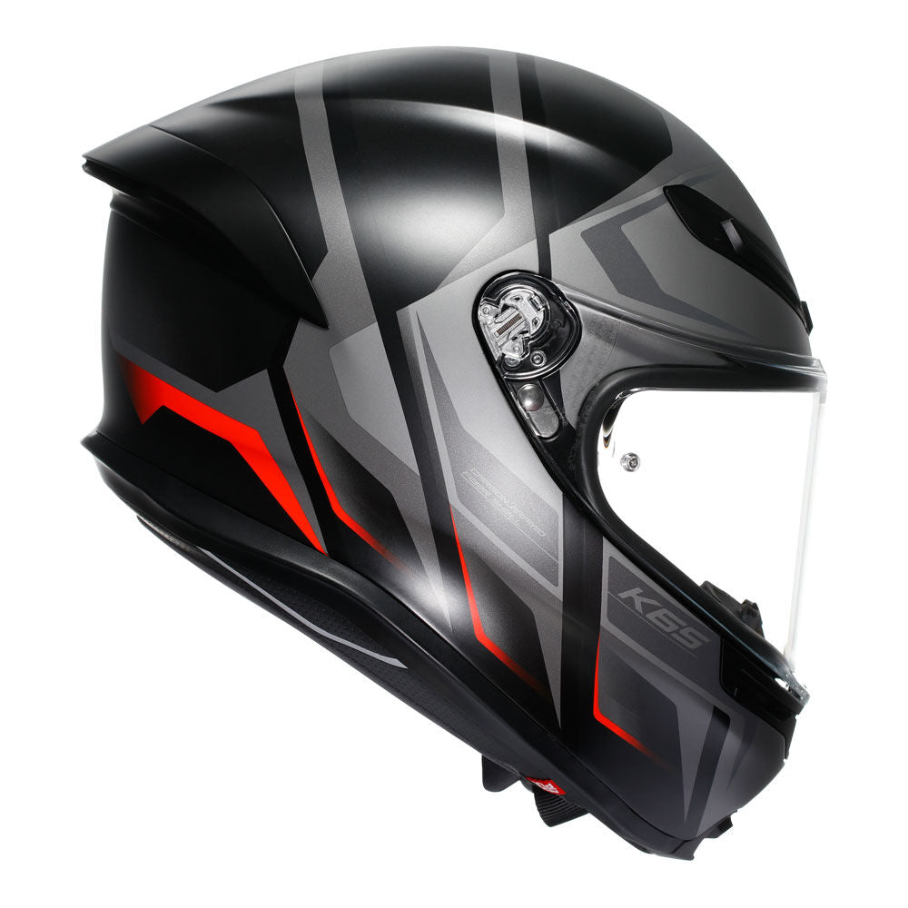AGV - AGV K6S KARVE BLACK GREY RED M - Shark Leathers