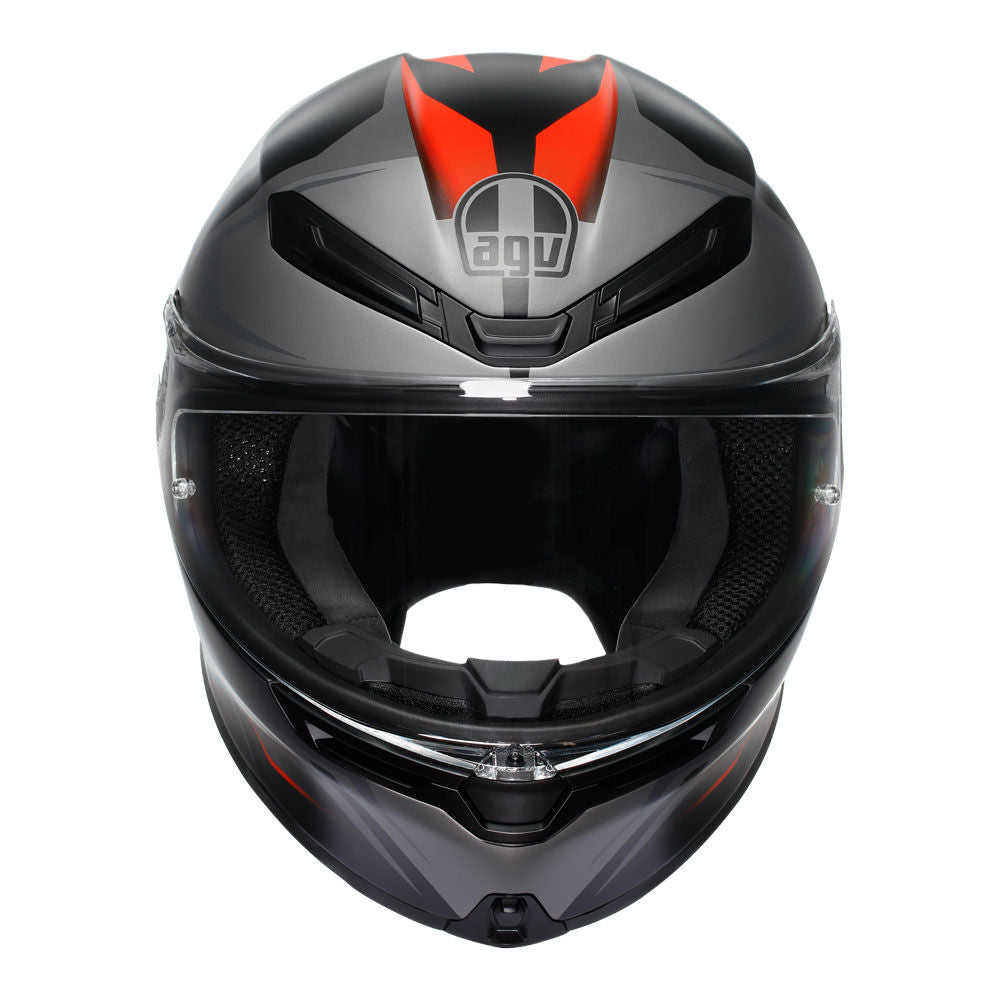 AGV - AGV K6S KARVE BLACK GREY RED M - Shark Leathers