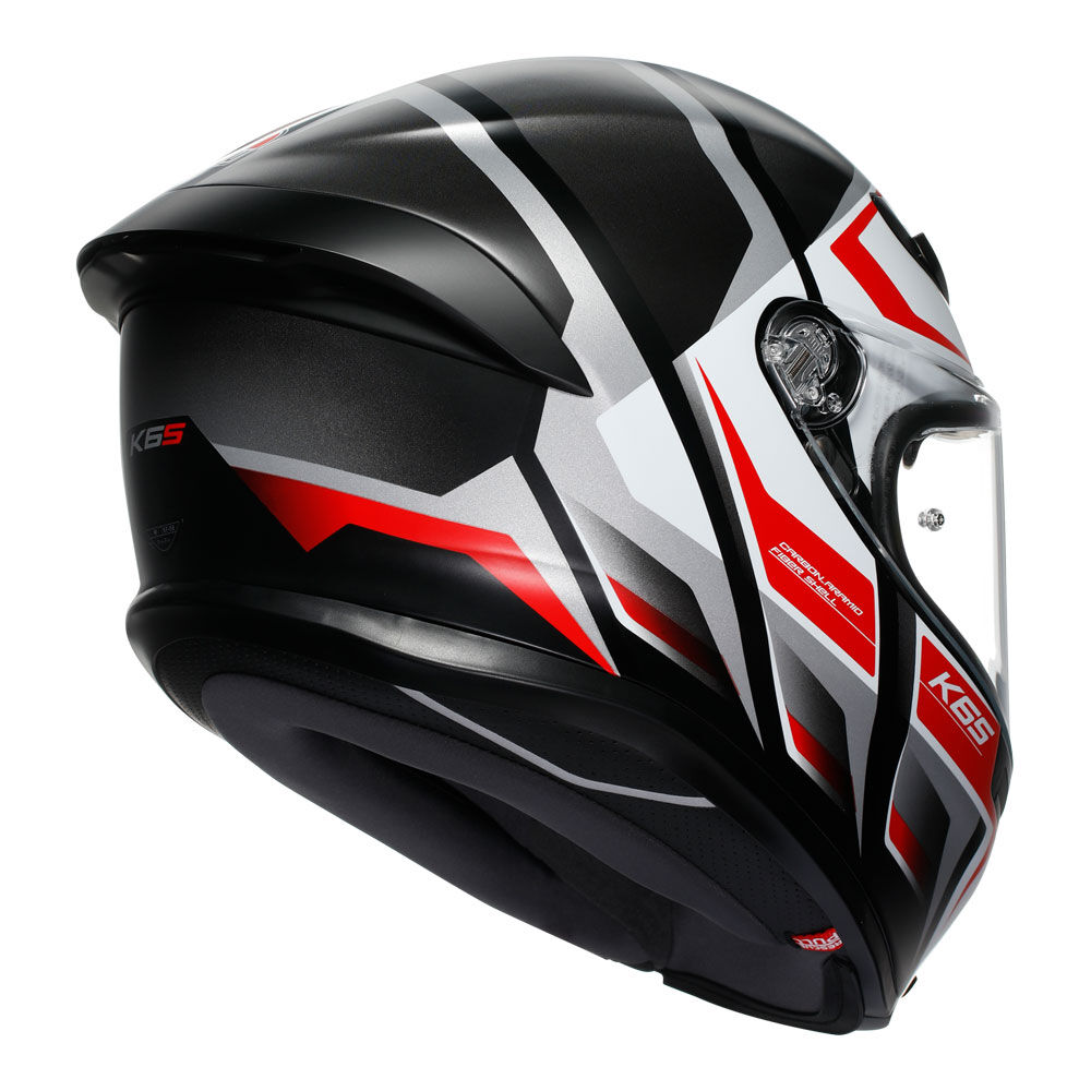 AGV - AGV K6S KARVE BLACK WHITE RED L - Shark Leathers