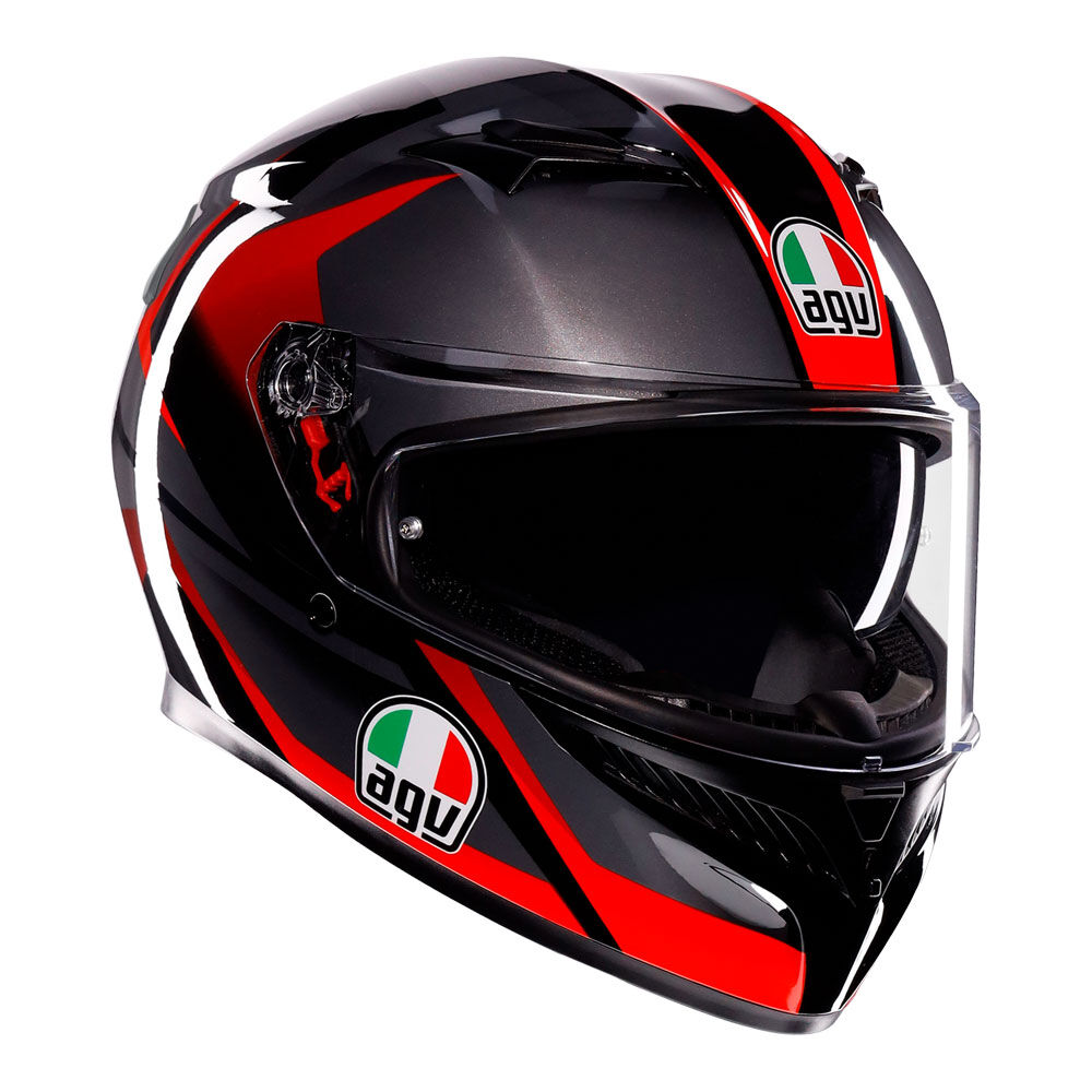 AGV K3 STRIGA MATT BLACK GREY RED M AGV