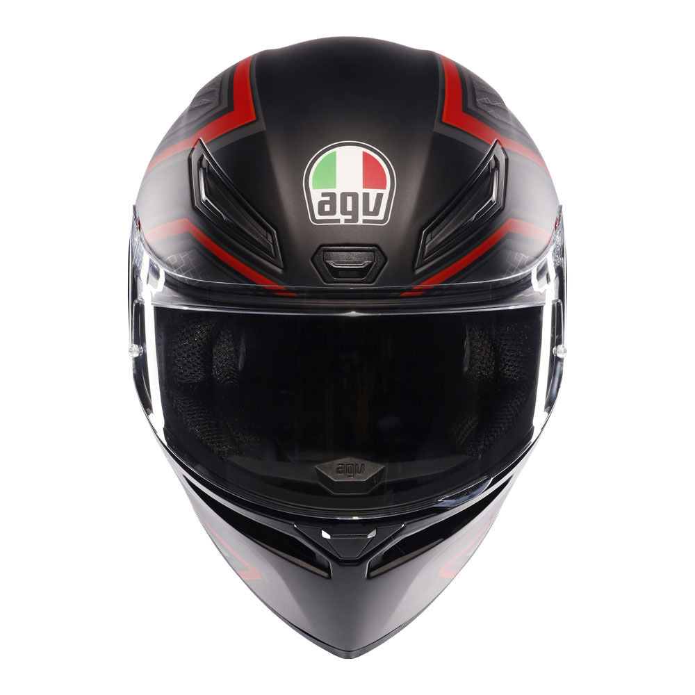 AGV - AGV K1S SLING MATT BLACK RED M - Shark Leathers
