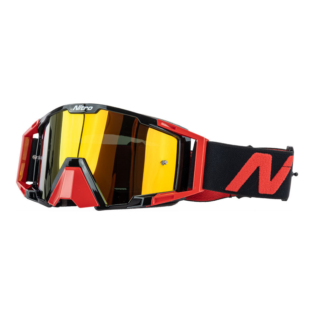 Nitro - NITRO NV-100 MX GOGGLES - RED / BLACK - Shark Leathers