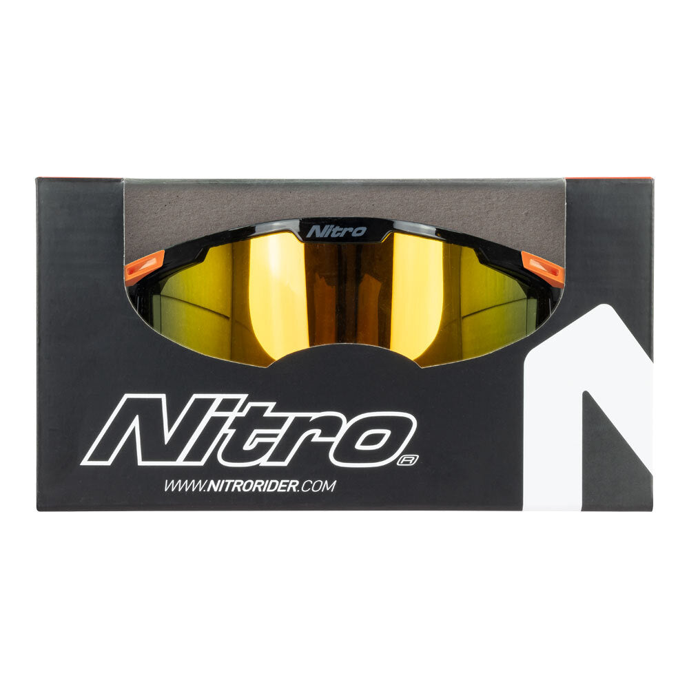 Nitro - NITRO NV-100 MX GOGGLES - ORANGE / BLACK - Shark Leathers
