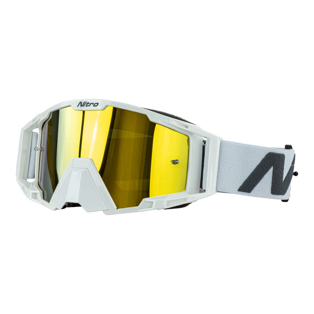 Nitro - NITRO NV-100 MX GOGGLES - WHITE - Shark Leathers