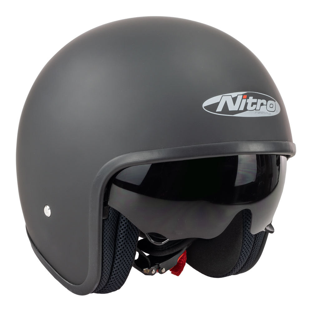 Nitro - NITRO X606V SATIN BLACK - Shark Leathers