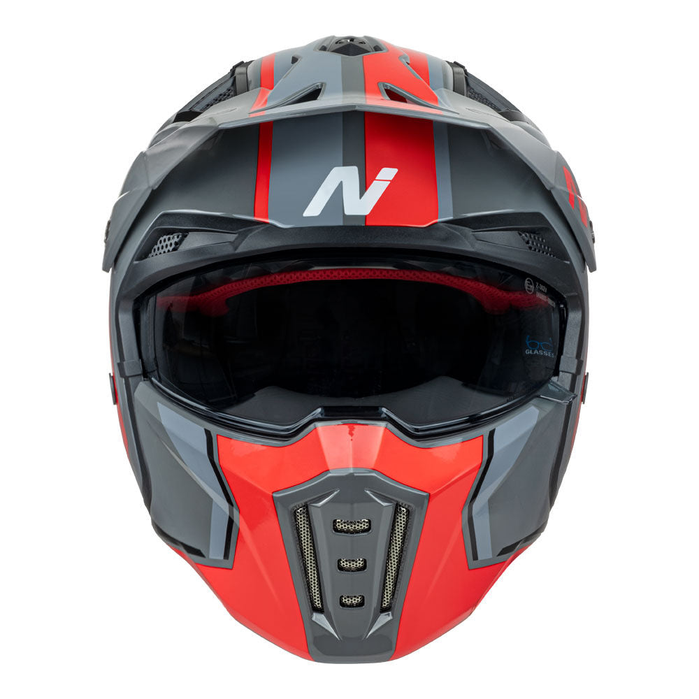 Nitro - NITRO NZ302 FIGHTER GREY / ORANGE L - Shark Leathers