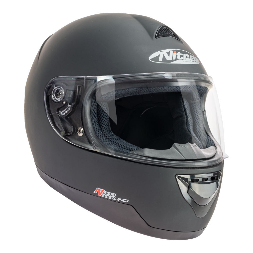 Nitro - NITRO N802 UNO SATIN BLK - Shark Leathers
