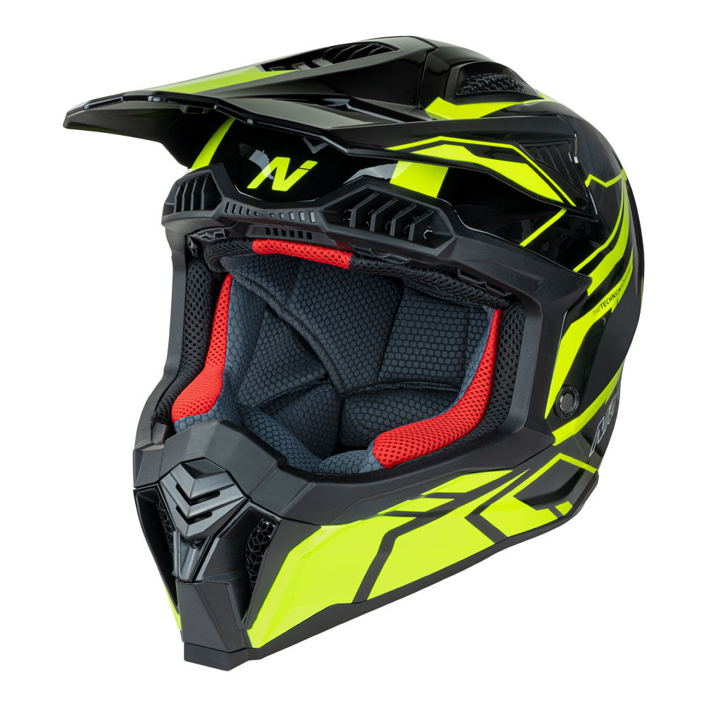 Nitro - NITRO MX710 SHARD II FLURO YELLOW/BLACK L - Shark Leathers