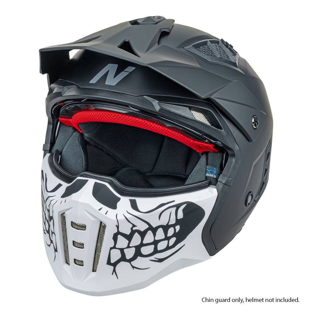 NITRO NZ302 ATTITUDE CHIN MASK SKULL TEETH