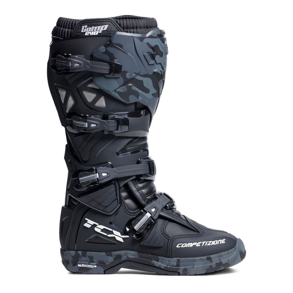 TCX - TCX COMP EVO 2 BLACK/CAMO 46 - Shark Leathers