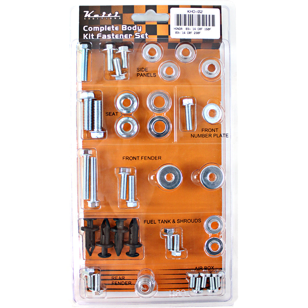 Keiti - KEITI - COMPLETE BODY KIT FASTNER SET - HONDA - Shark Leathers