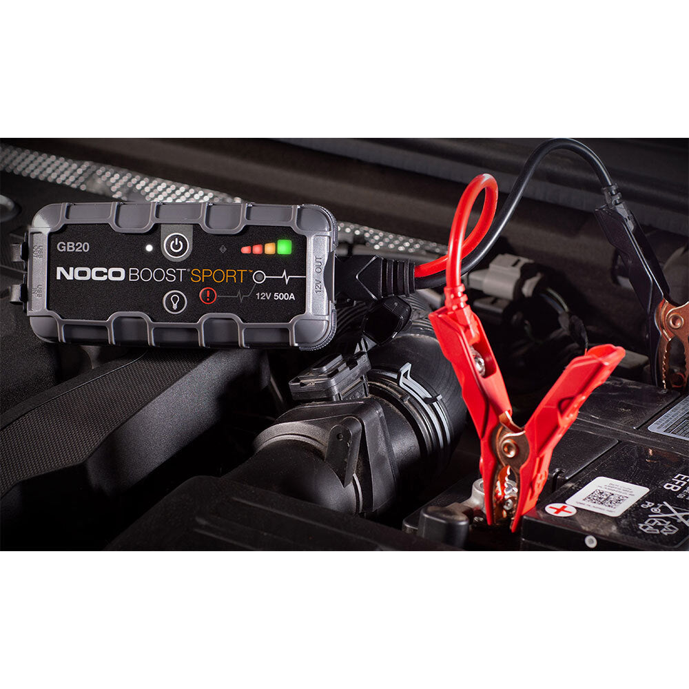 NOCO - NOCO GB20 : BOOST SPORT JUMP STARTER - 12V 500A CTN6 (DG9.2 - UN3480) - Shark Leathers