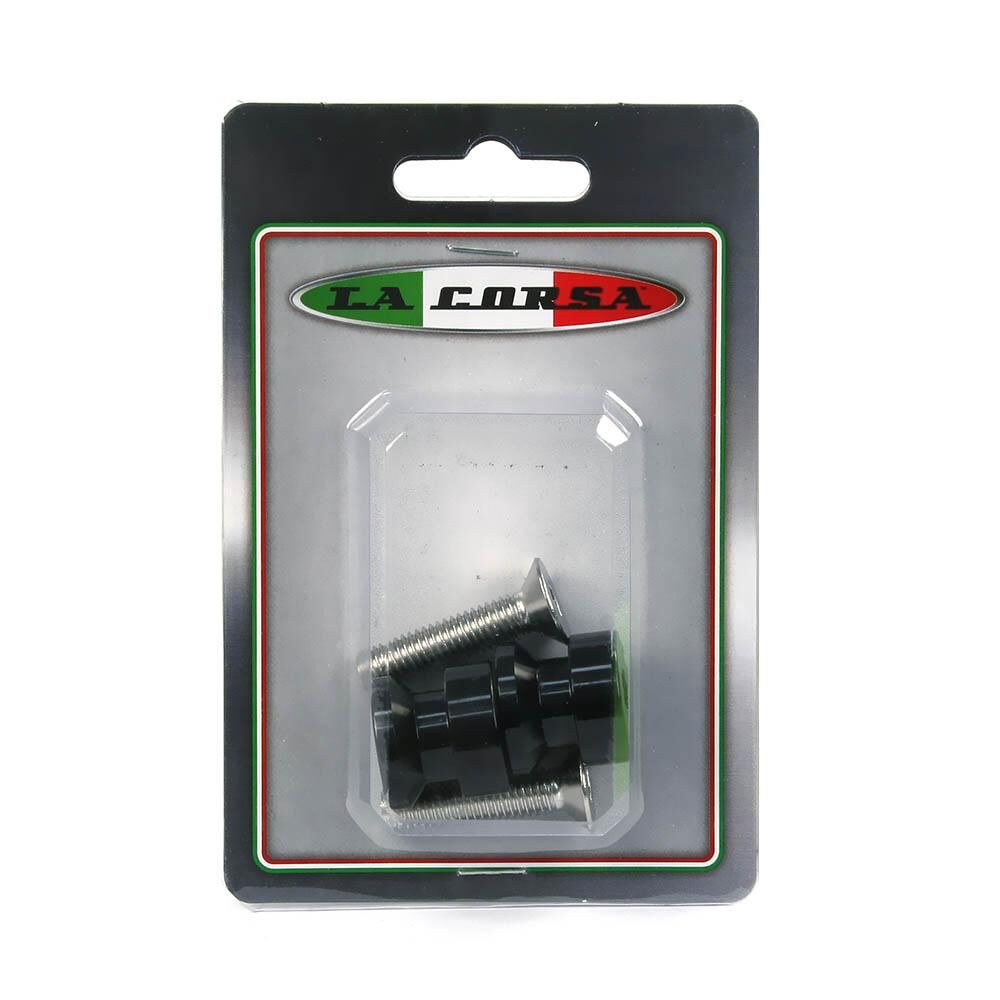 LA CORSA REAR STAND PICK UP KNOBS - BLACK - 8MM