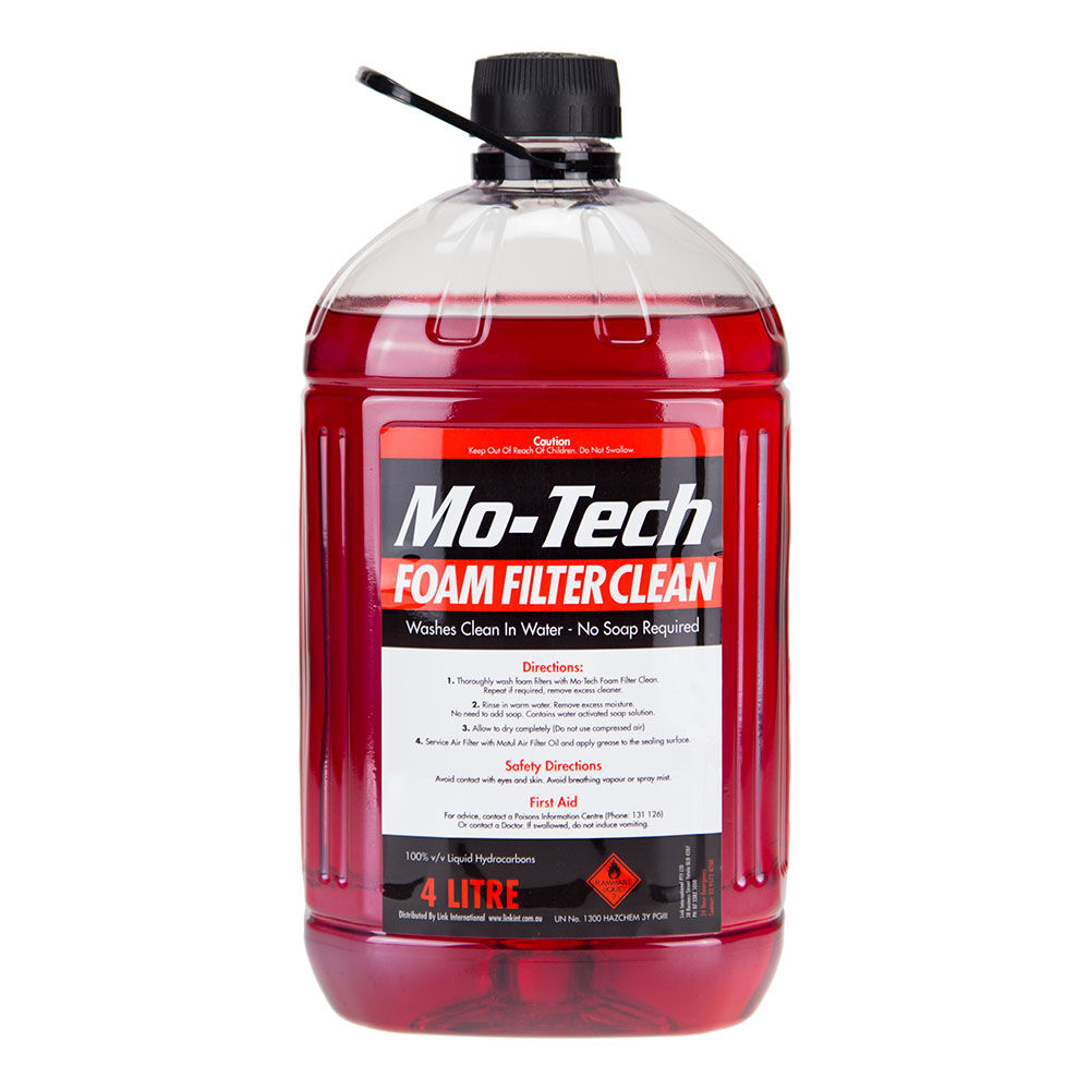MO-TECH FOAM FILTER CLEAN 4L PET CTN4(DG3.3 - UN1300) Mo-Tech
