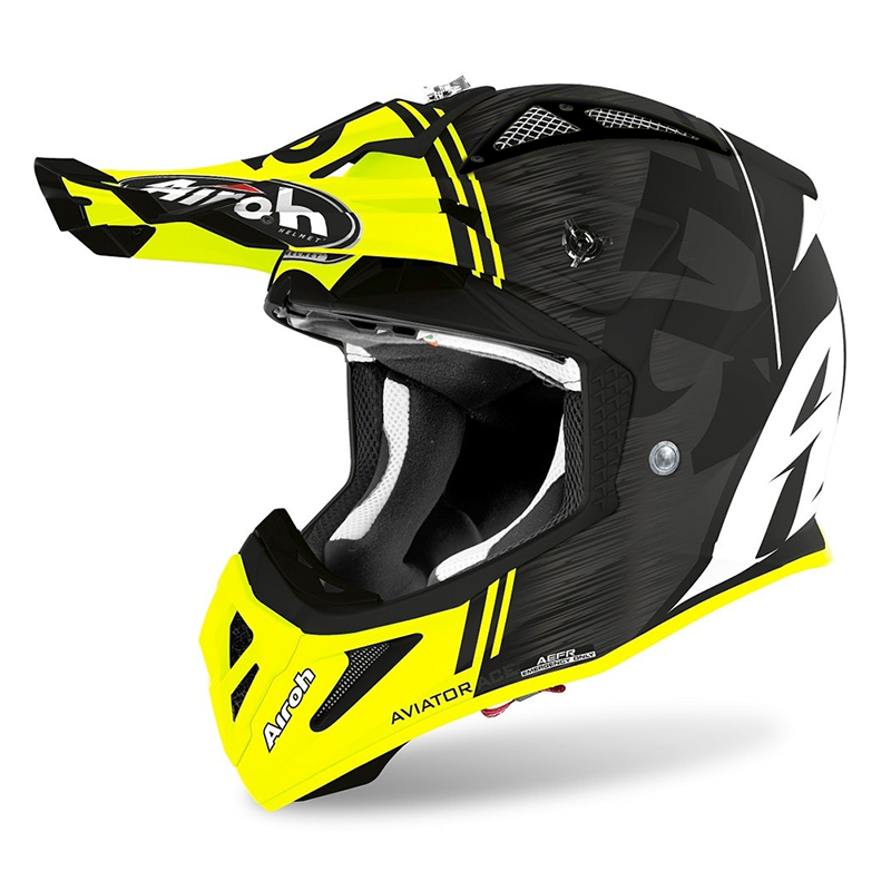 AIROH AVIATOR ACE ‘KYBON’ YELLOW MATT - BLACK VENT
