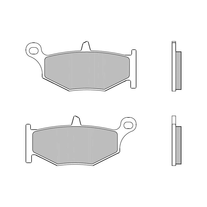 Brembo B-07SU32SP Road (SP) Sintered Rear Brake Pad (07SU32.SP) Brembo