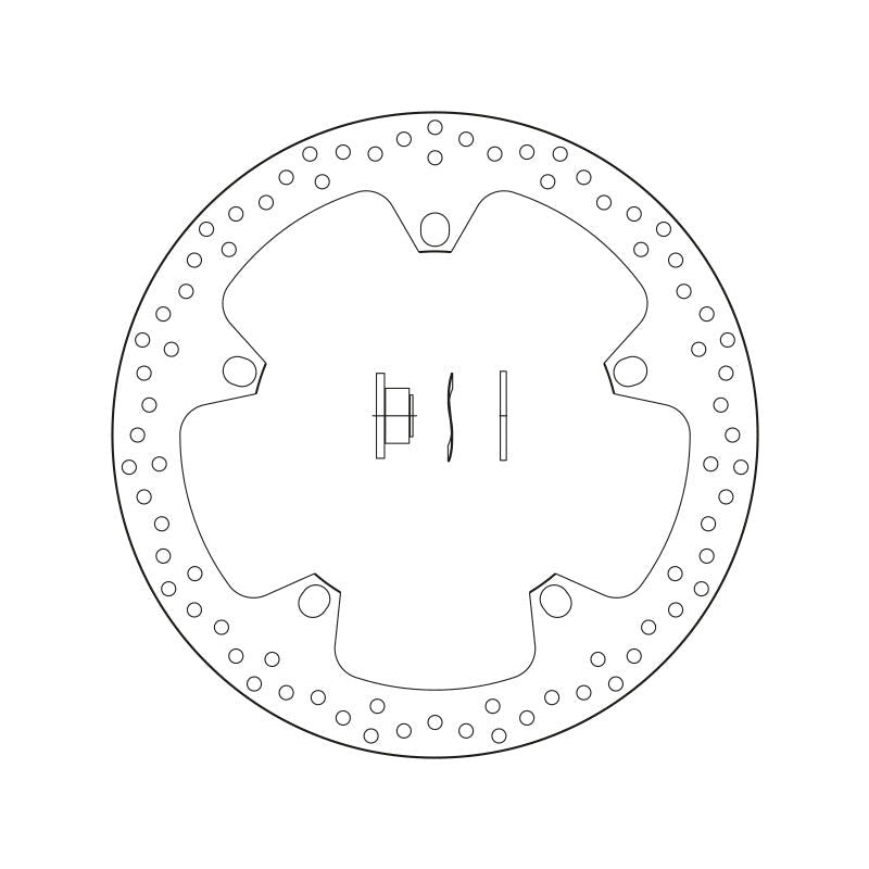 Brembo Serie Oro Fixed Front Brake Disc for BMW F 800/S 1000/HP2/K 1200/R 1200/R NINE T/1300 K 1300/K 1600 Models