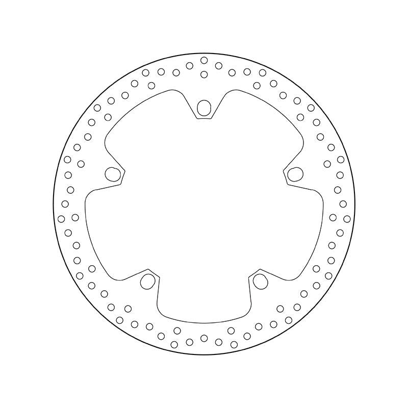 Brembo Serie Oro Fixed Rear Brake Disc for BMW F 800/R 850/K 1200/R 1100/R 1150/R 1200 Models Brembo