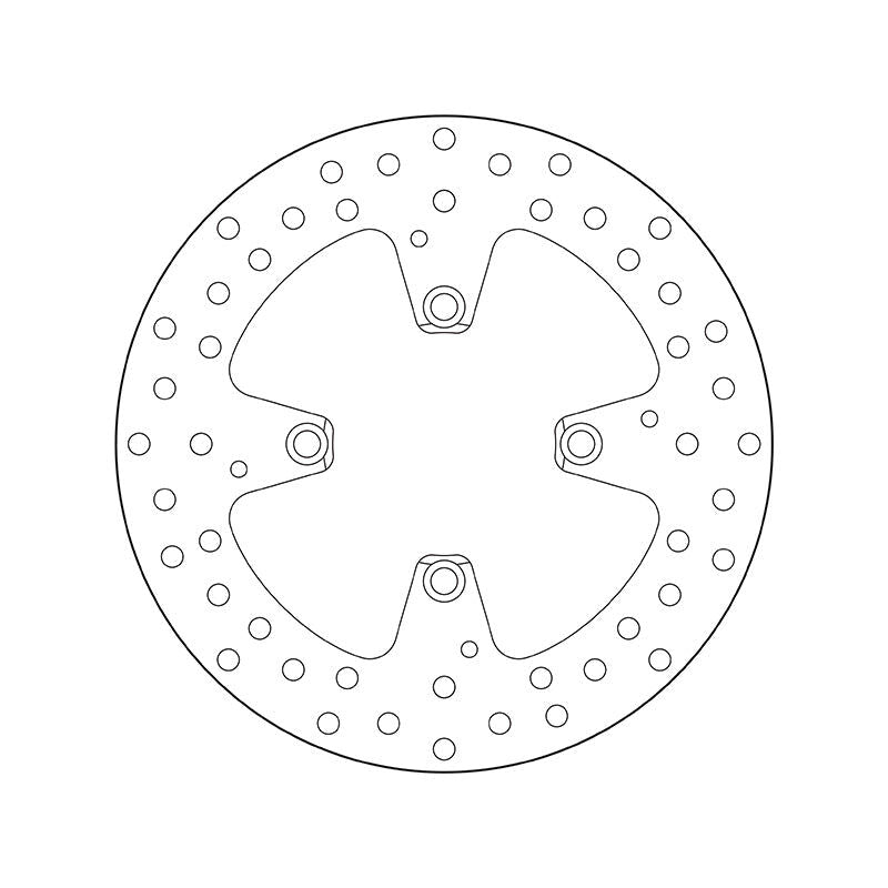 Brembo Serie Oro Fixed Rear Brake Disc for Ducati 1098/R/S/Tricolore/Streetfighter/S/1098 R/Bayliss/1198/R/S/1198 SP Brembo