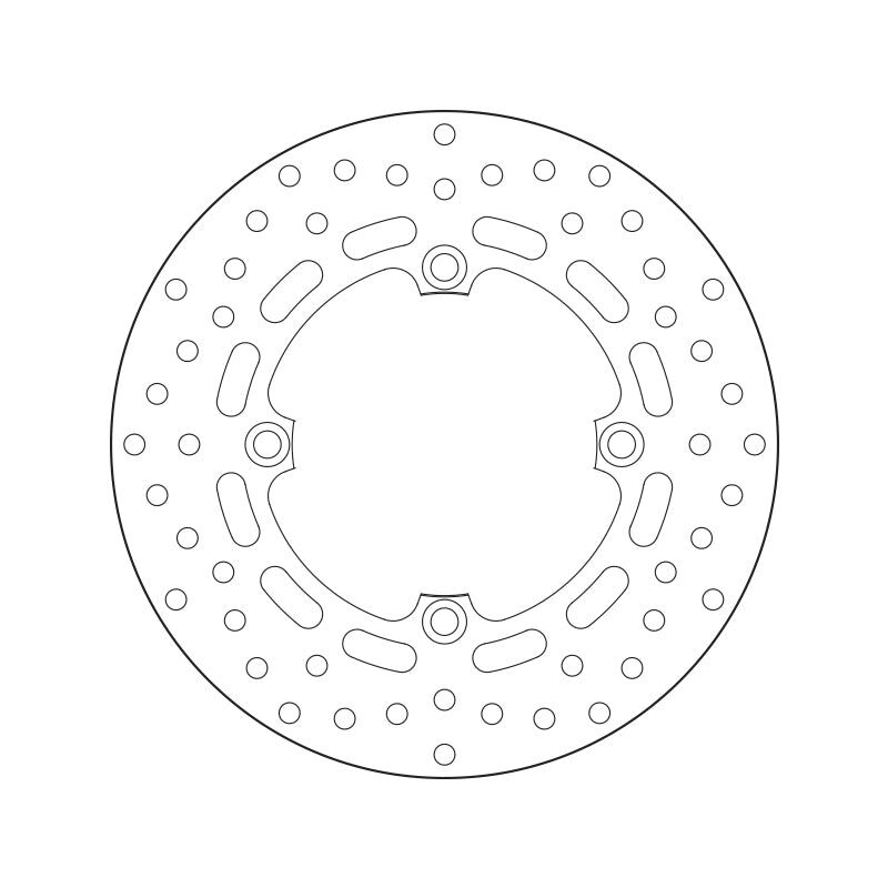 Brembo Serie Oro Fixed Rear Brake Disc for Honda CRF1000 Africa Twin ABS 16> Brembo