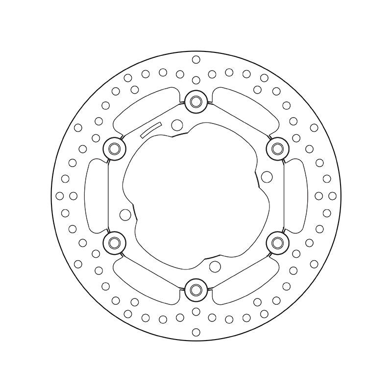 Brembo Serie Oro Floating Front Brake Disc for Kawasaki 250 KX/F/KXE F/450 KLX R/KX F/KXE F