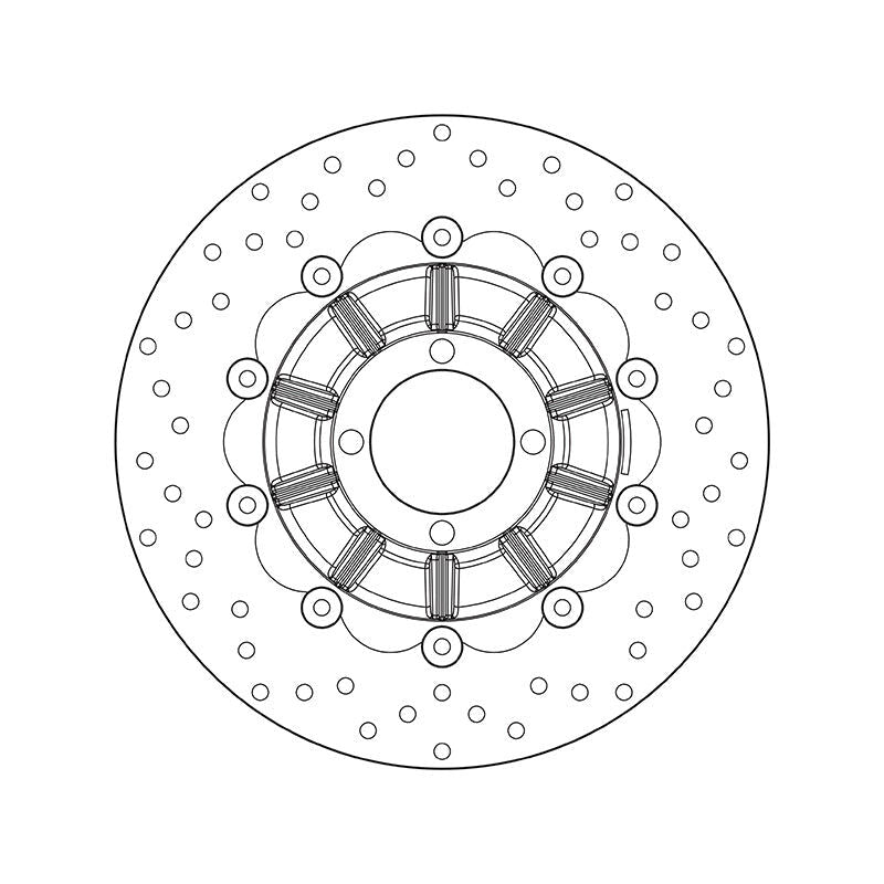 Brembo Serie Oro Floating Front Brake Disc for BMW R 800 GS/PD/R 1000 R/RS/RT