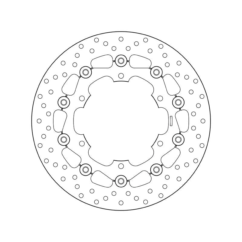 Brembo Serie Oro Floating Front Brake Disc for Yamaha XVS Virago Brembo