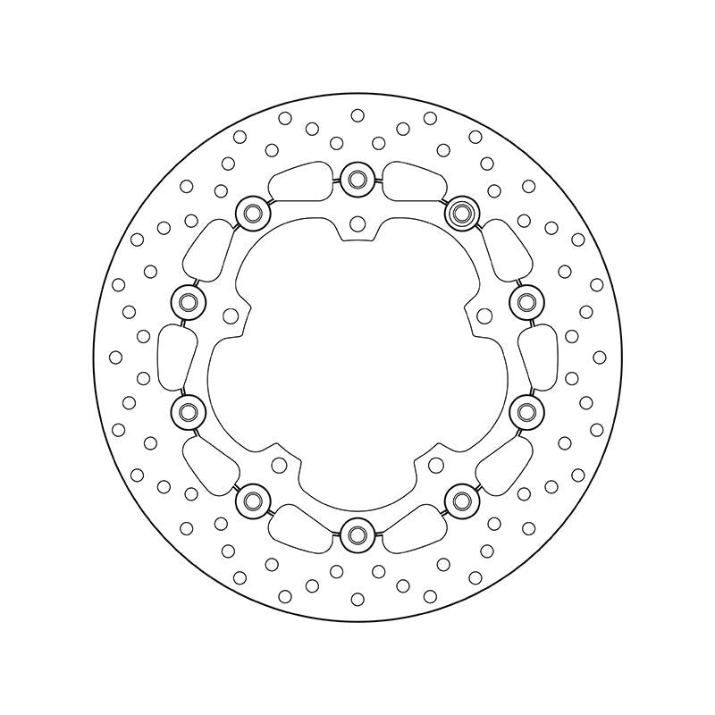 Brembo Serie Oro Floating Front Brake Disc for Yamaha MT-03 16-20/YZF-R3 15-19 Brembo