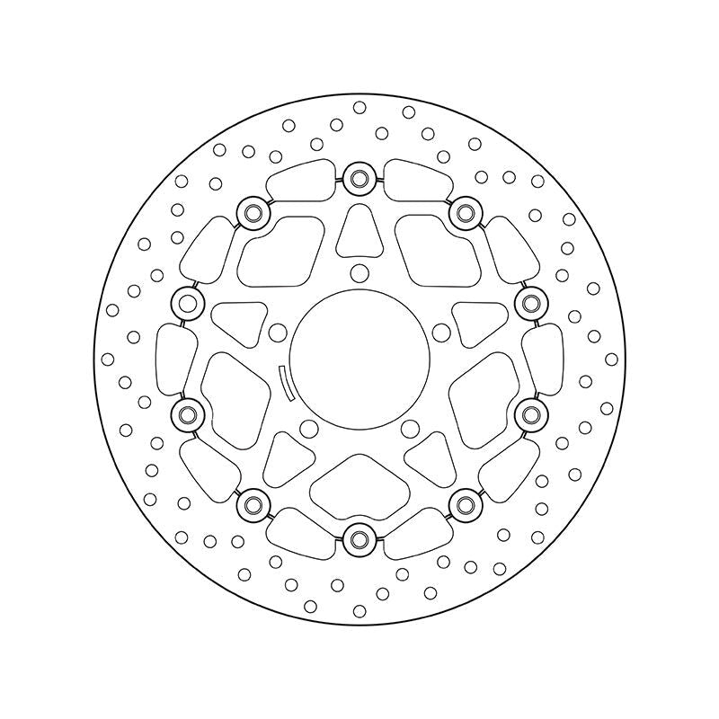 Brembo Serie Oro Floating Front Brake Disc for Kawasaki ZX-6R 636 Ninja/ABS/Z 800/ABS/E/ZX10R Ninja/ABS/GTR 07-11/ZZR/ABS