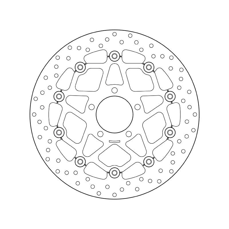 Brembo Serie Oro Floating Front Brake Disc for Suzuki GSX 600 R/GSX 750-R/GSX 1000 R/TL 1000 R/S/GSX-R 1300 Hayabusa/GSX 1400