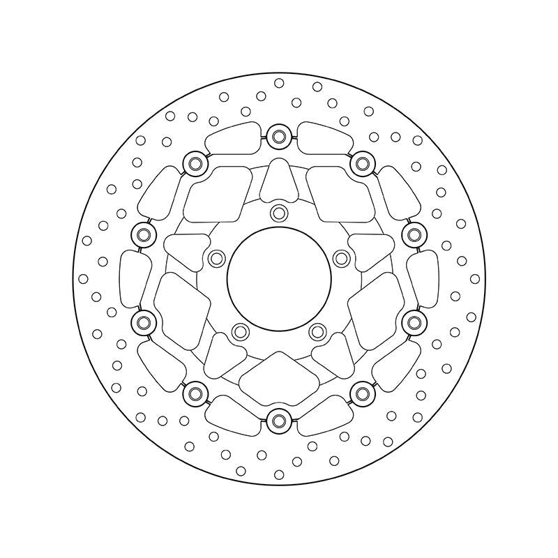 Brembo Serie Oro Floating Front Brake Disc for MV Agusta F4 1000/R/RR/1090 Brutale/Corsa/R/RR