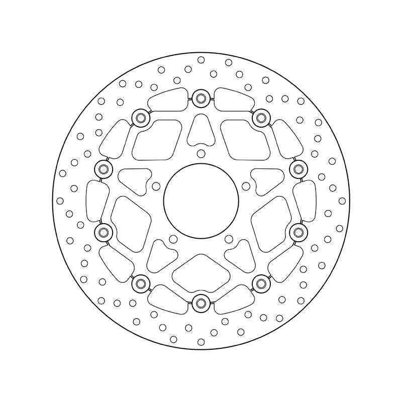 Brembo Serie Oro Floating Front Brake Disc for MV Agusta 675 Brutale/F3/800 Brutale/Rivale/Turismo Veloce/Lusso