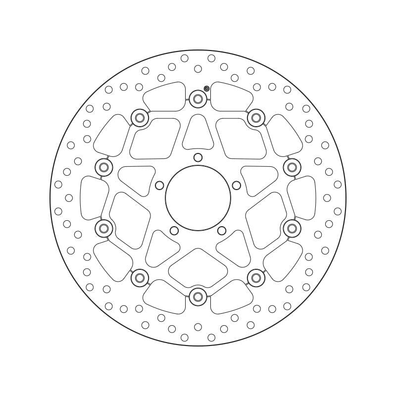 Brembo Serie Oro Floating Front Brake Disc for Ducati Scrambler 13-23 Models