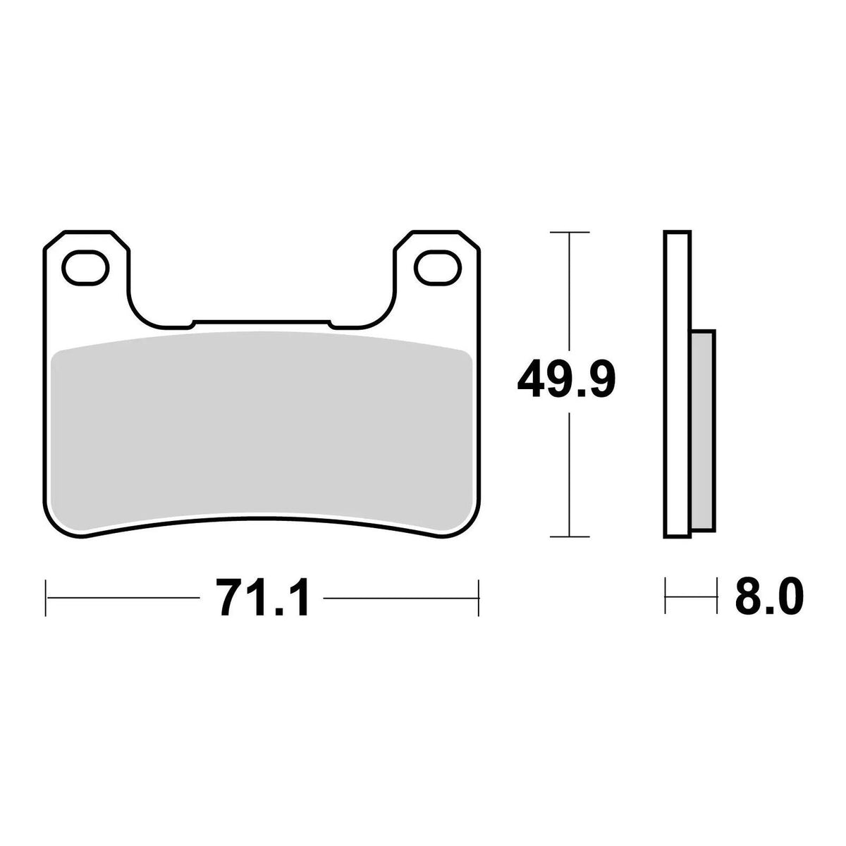 Brembo Prime Brake Pad Sinter Front 07SU27SA