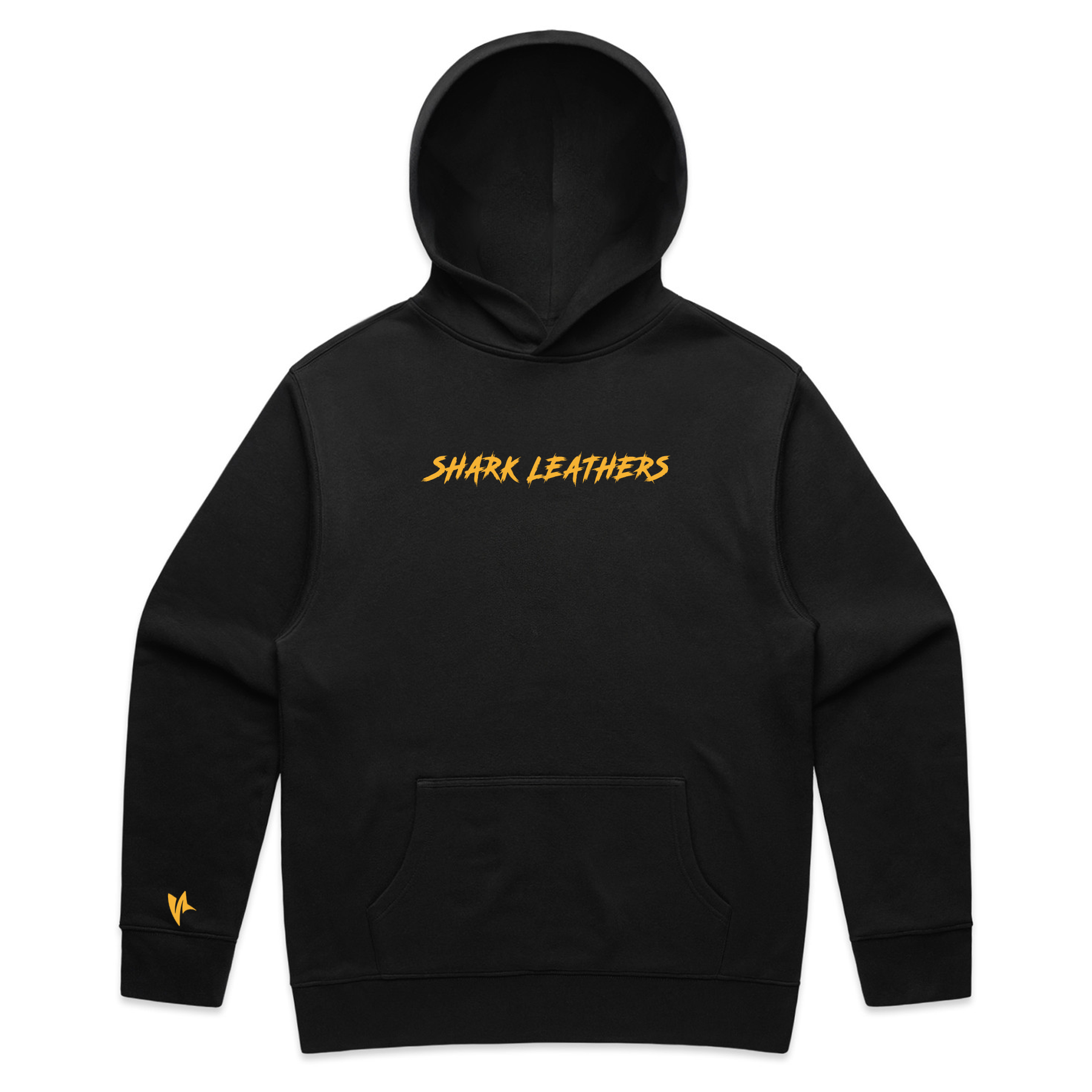 Shark Base Hoodie - Black/Yellow
