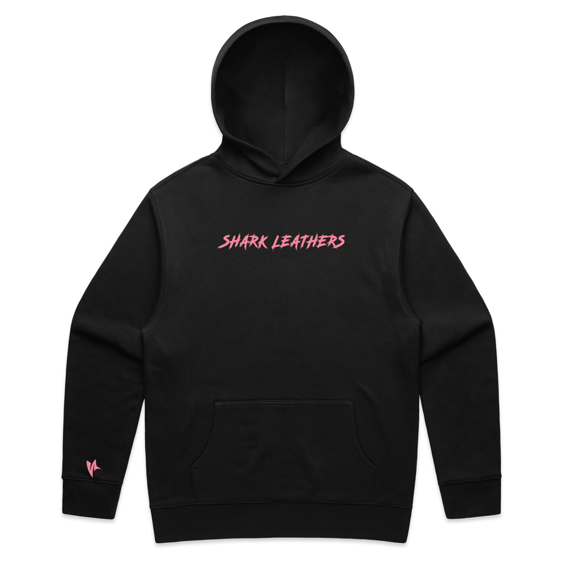 Shark Base Hoodie - Black/Pink