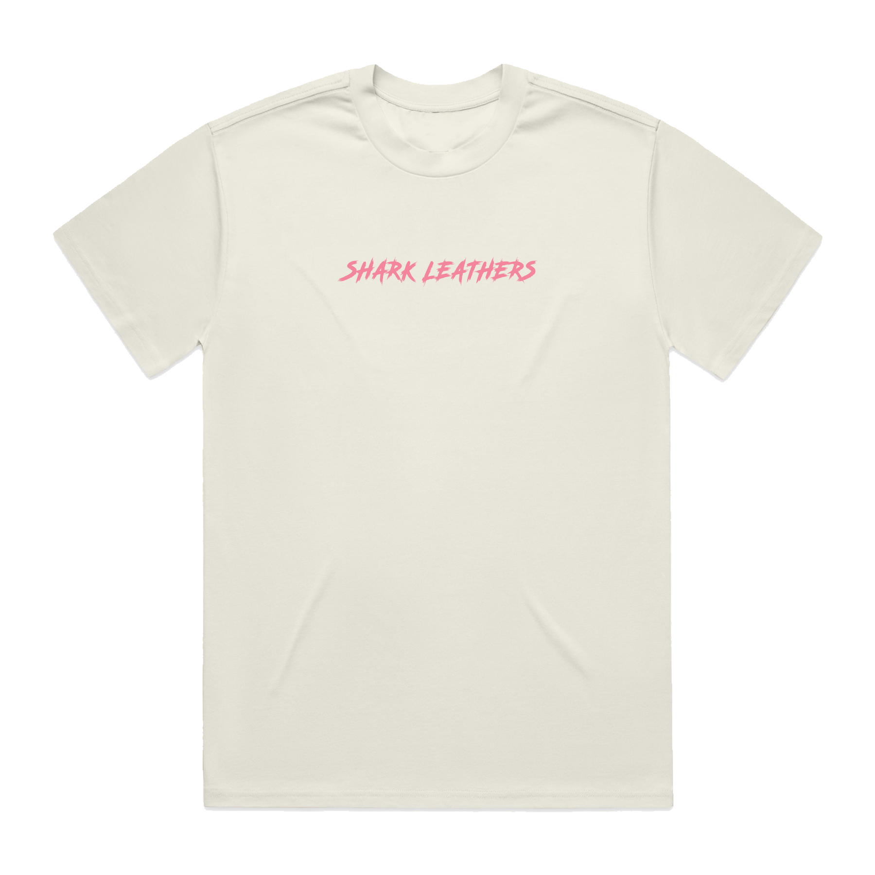 Shark Base Tee - Bone/Pink