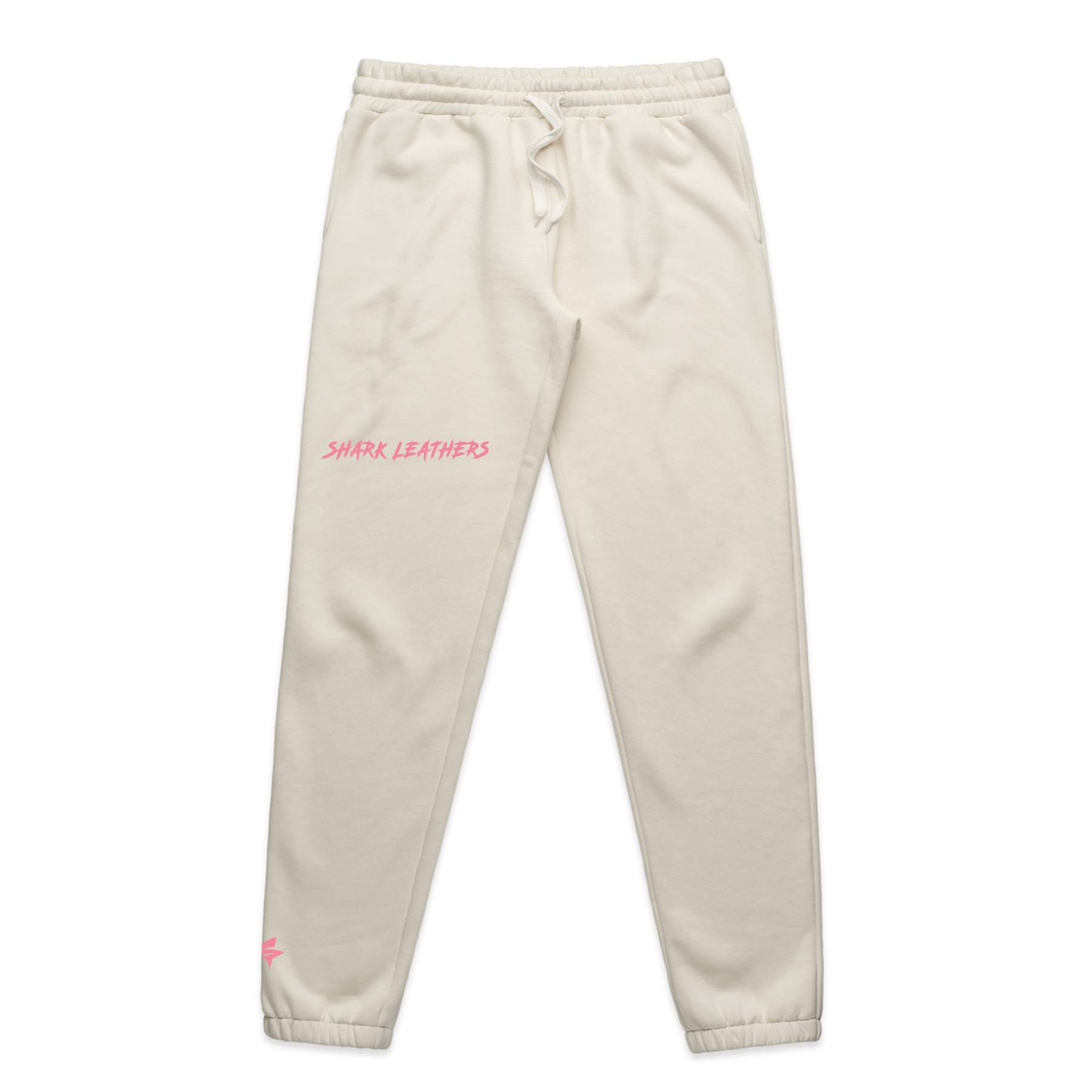 Shark Base Trackies - Bone/Pink