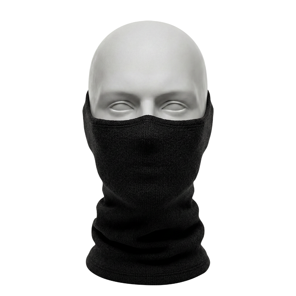 FLEECE NECK GAITER - BLACK